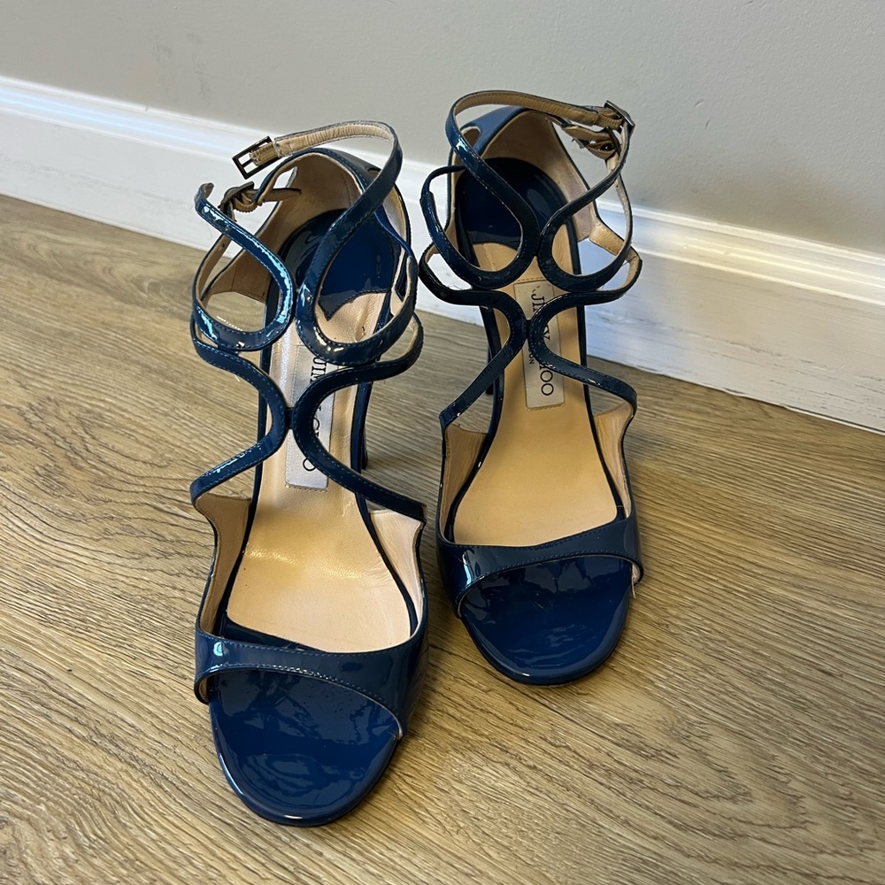 Jimmy Choo patent leather sandals
